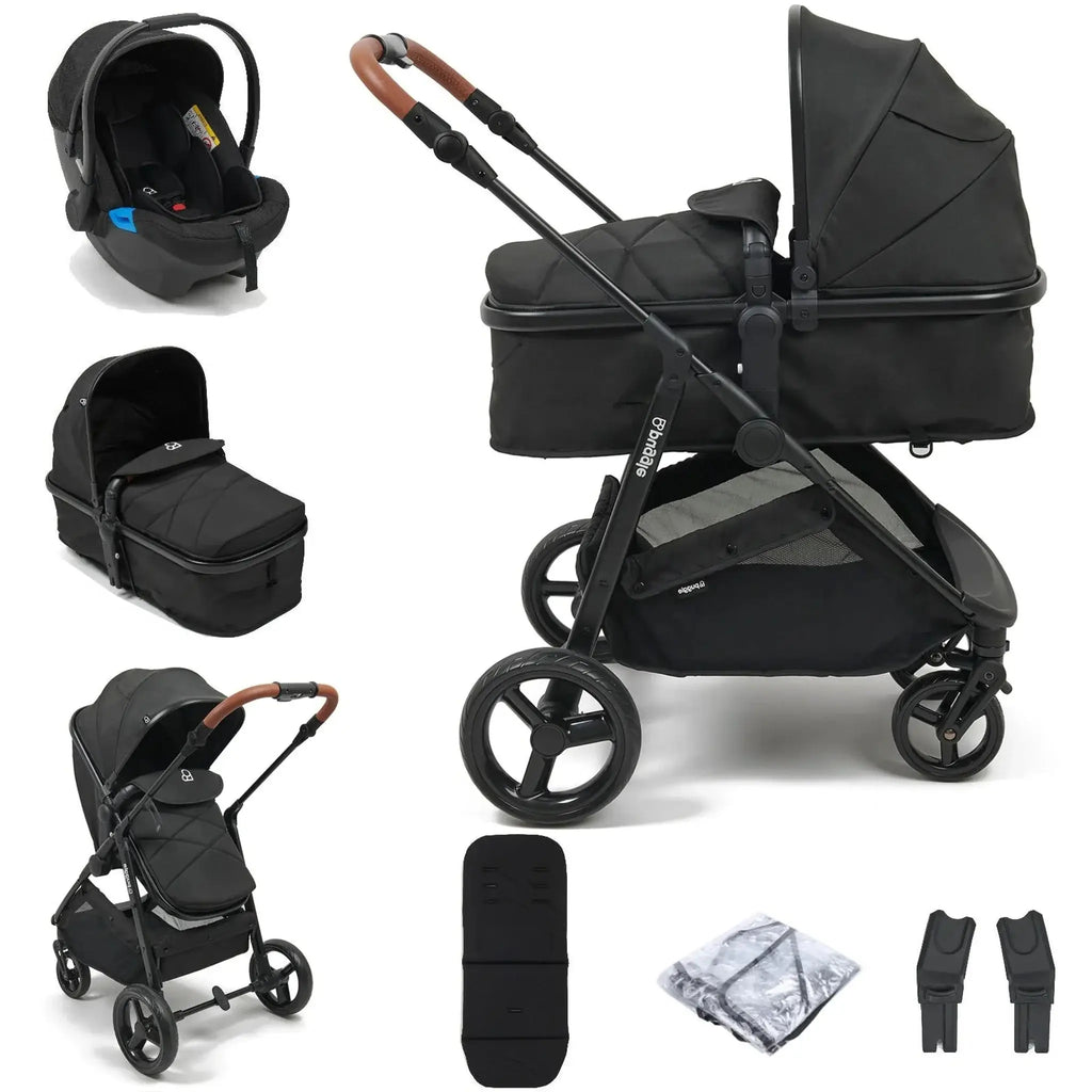 Puggle Monaco XT 2-in-1 Pushchair Travel System - Storm Black