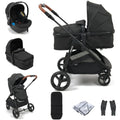 Puggle Monaco XT 2-in-1 Pushchair Travel System - Storm Black