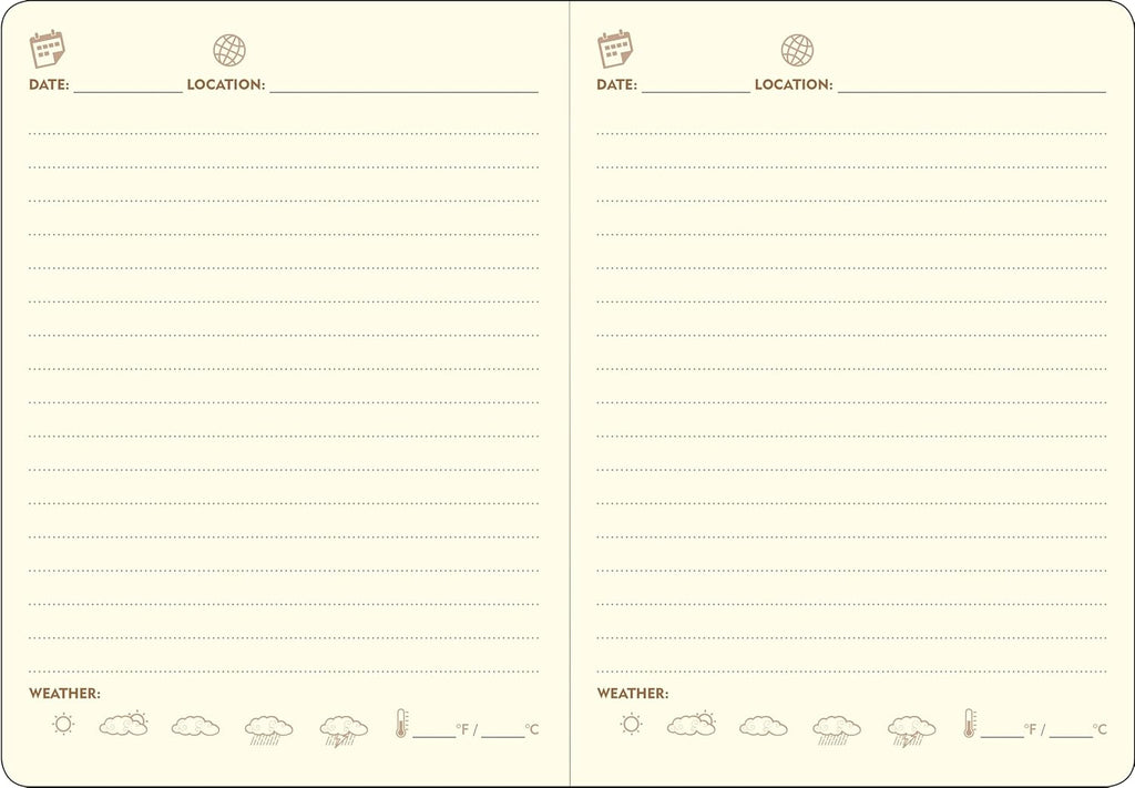 Page-A-Day Artisan Travel Journal (Diary, Vegan Leather Notebook)