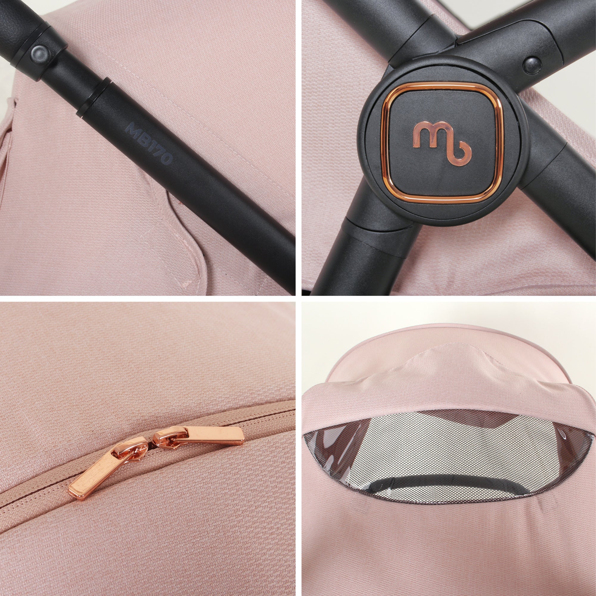 MB170 Plus Pushchair - Pastel Pink