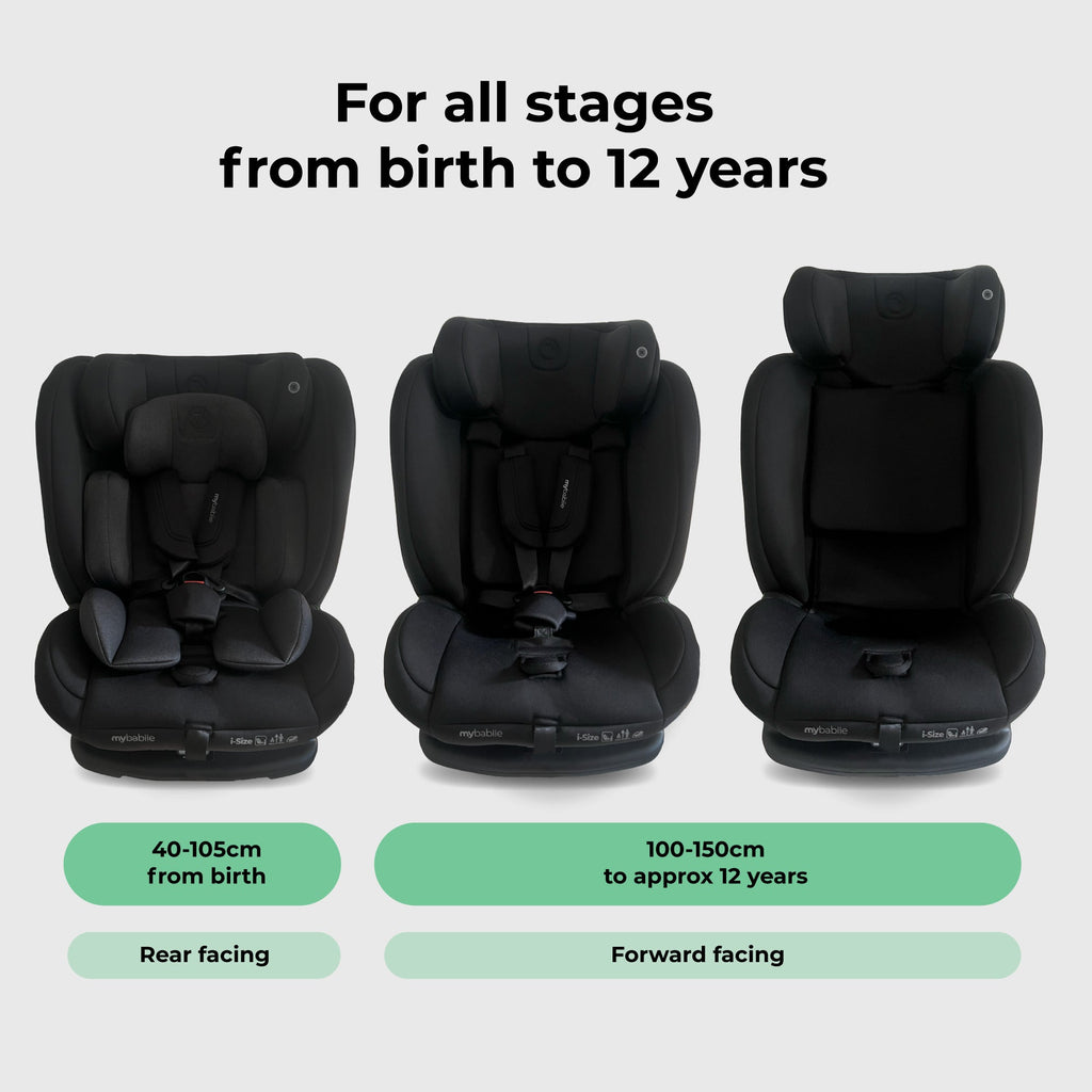 MBCS100 2-in-1 Convertible R129 Car Seat - Black