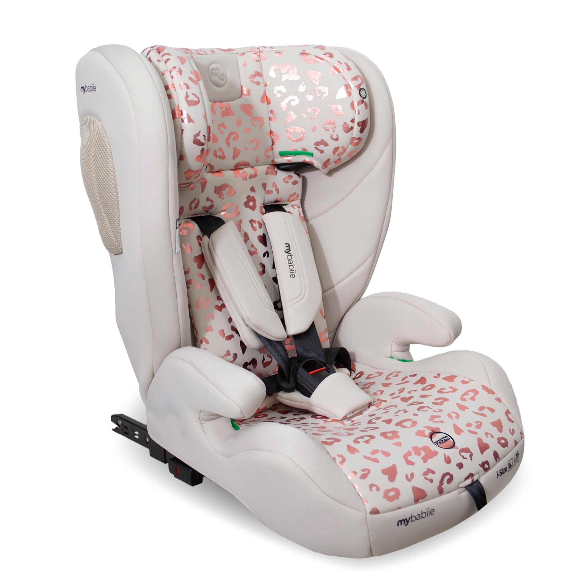 MBCS75 Toddler to Booster R129 Car Seat with ISOFIX - Pink Leopard