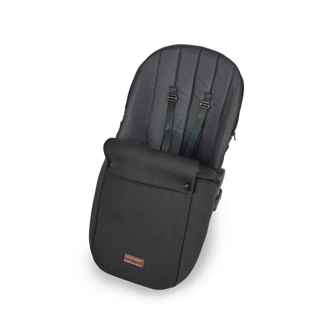 Ickle Bubba Stomp Luxe 12 Piece Travel System with i-Size Cirrus Car Seat & ISOFIX Base - Black / Midnight / Black